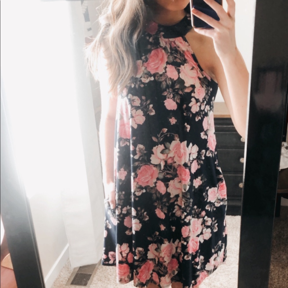 Pink Lily Boutique Floral Dress